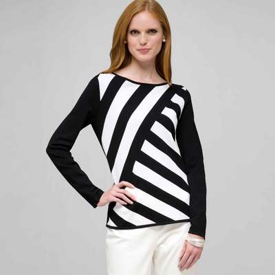 Graphic Print Sweater